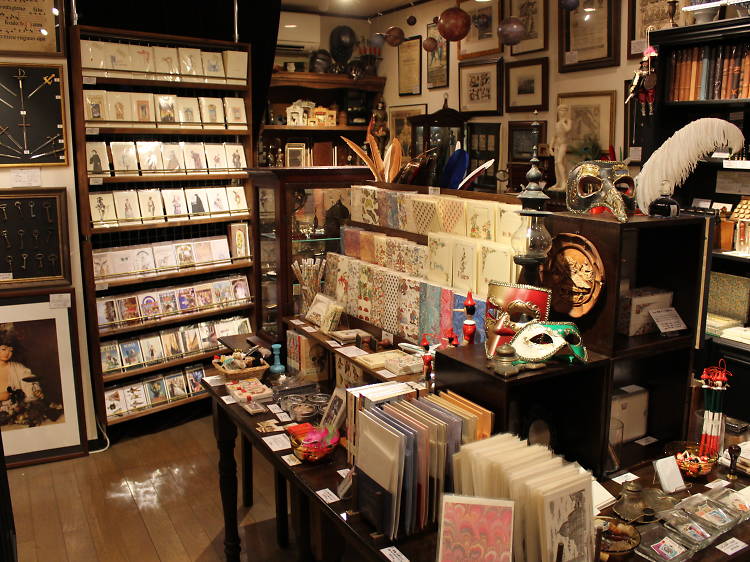 Tokyo stationery and art-supply shop with cards, paper and pens